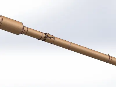 3D model metal cannon 3D print model