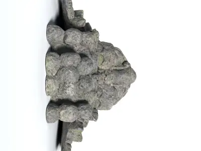 Stone Barong Temple Guardian Low-poly 3D model