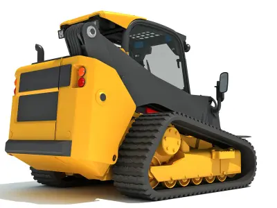 Skid Steer Loader Bale Fork 3D model