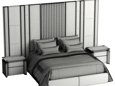 Elve luxury bed 3D model