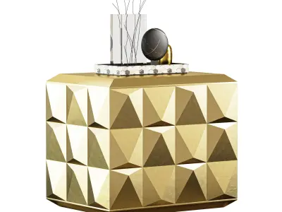 Baker Facet Chest cabinets 3D model