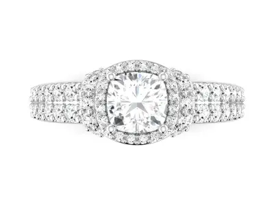 Cloud Nine Engagement Ring 3D print model