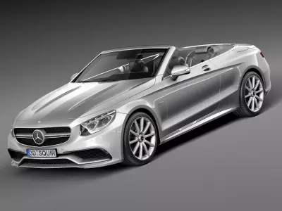 Mercedes-Benz S63 AMG Cabriolet 2015-2017 3D model