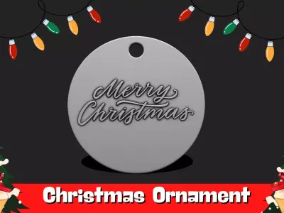 Christmas Ornament - Pendant -  Christmas Tree  - Decor - 01 3D print model