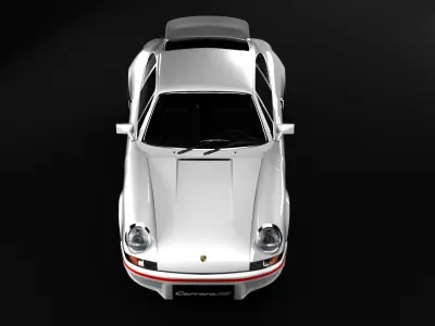 Porsche 911 Carrera RS 1973 without interior 3D model