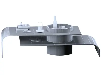 Decorative-table-set 01 3D model