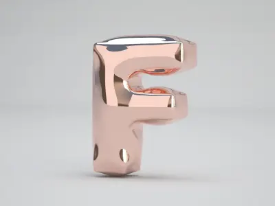 F Balloon Copper 3D model