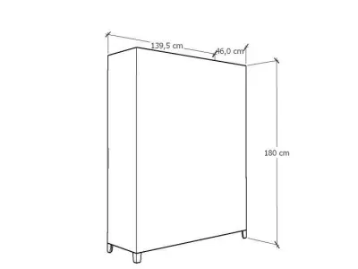 METAL CABINET -TRIPLE LONG SIX COVER-RUSTY Low-poly 3D model