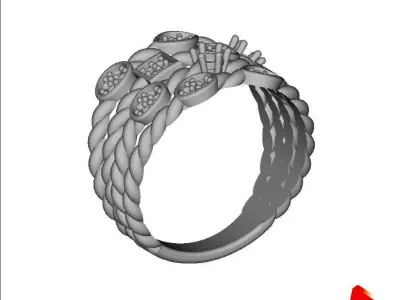 Rope ring 3D print model