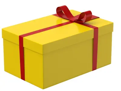 Gift box v2 3D model