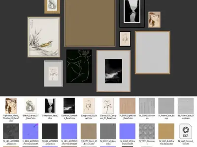 Gallery Wall 74 3D model