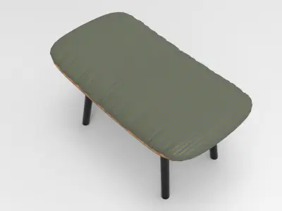 Mel Pouf Low-poly 3D model