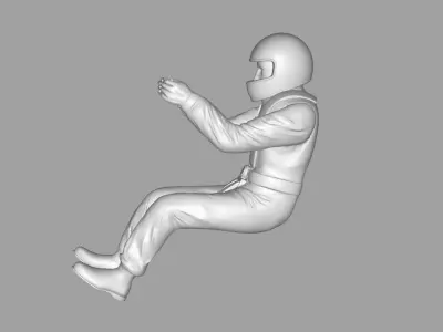 RACE CAR DRIVER FIGURINE SCALE MODEL 3D print model