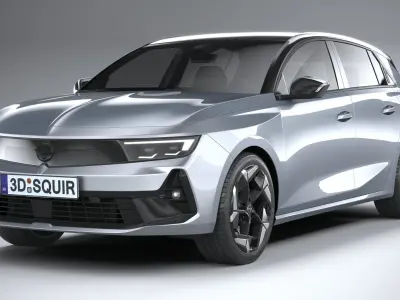 Opel Astra GSE 2023 3D model