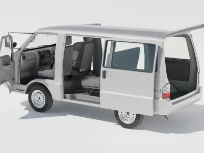 Mazda Bongo 1999 Low-poly 3D model