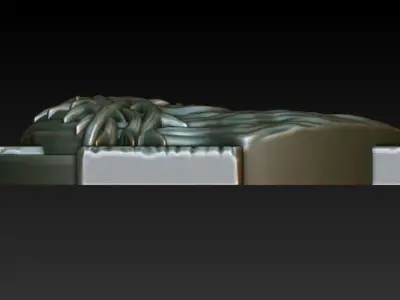 Jesus on cross 3D print model