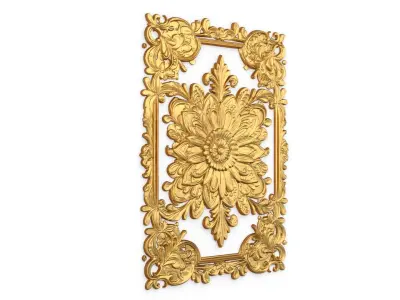 classical door decor 13  3D model