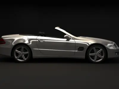 Mercedes SL500 Roadster 2005 3D model