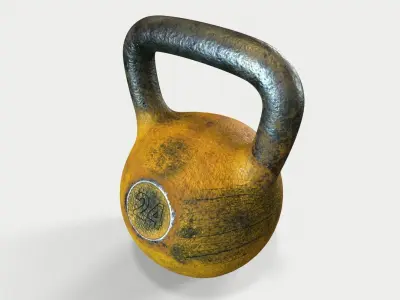 Metal Kettlebell 3D model