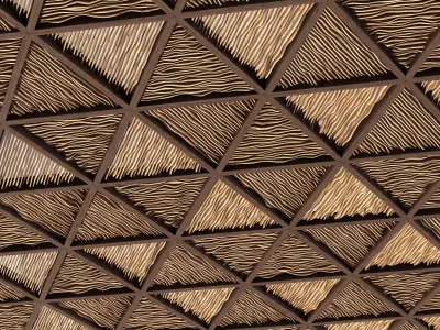 Ceiling parametric Triangle n1 3D model