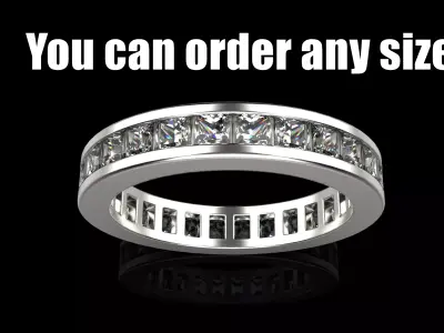 Wedding ring model 654 3D print model