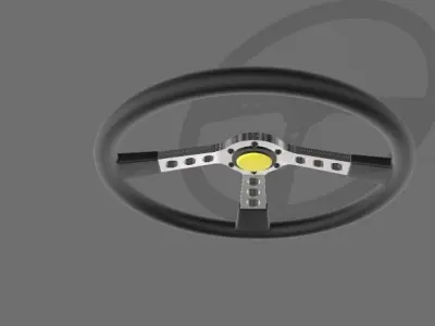 Steering wheel for scale model racing cars 3D print model