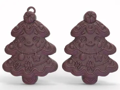 christmas tree decor  3D print model buy
