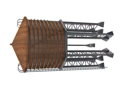 Wooden Water Tower  3D model