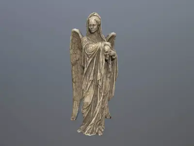Angel Statue 2 Low-poly 3D model