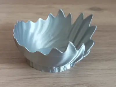 strange seashell bowl Free 3D print model