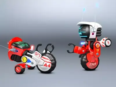 ROBO Wheeler 5 ZX 4A 3D model