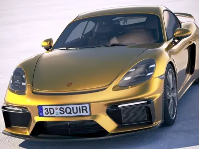 Porsche 718 Cayman GT4 2020 3D model