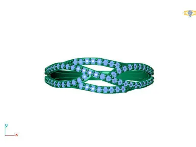 Women Ring 3DM Womens Ring 3d models 3D print model 3D print model 46