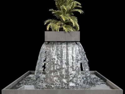 WATERFALL FOUNTAIN CASCADE  NO7 A 3D model