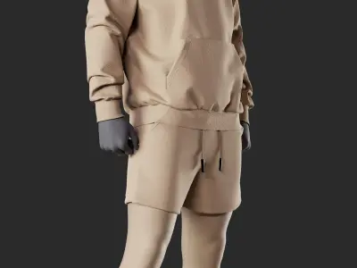 Mens Outfit 41 - Marvelous Designer 3D model