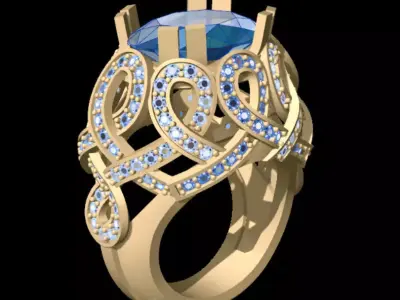 Infinity Lux Ring Free 3D print model