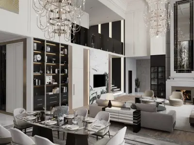 Duplex Modern Luxury 3D model