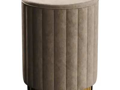 Lightweight luxury stools Low-poly 3D model