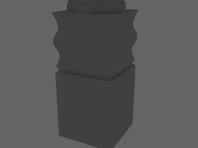 Dravidian Column 3D model