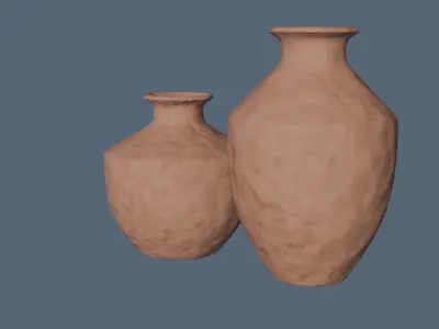Bronze Age Vase decoration pack Low-poly 3D model