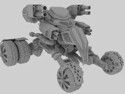 Mecha Monster Turck 3D model