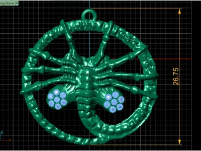 SCORPION PENDANT 3D PRINTABLE MODEL  3D print model