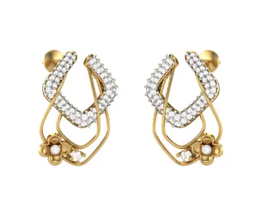 Full Pendent Set Like as Pendant Earring  3D print model