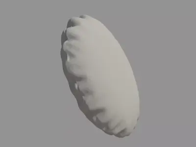 Round Cushion Pillow 3D model
