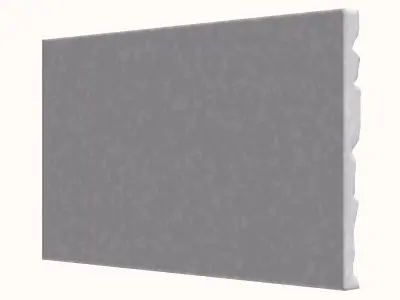 Uneven Fieldstone Wall Geometry 3D model