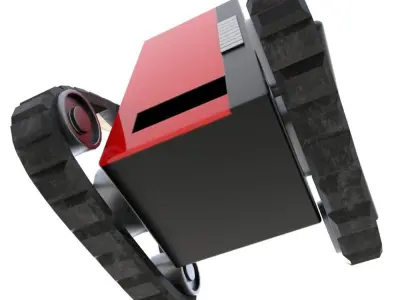 Rigged Soda Machine Tank 3D model