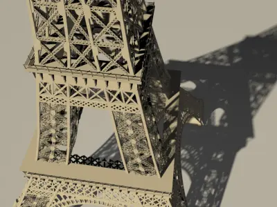 Eiffel tower 3D model