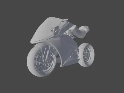 Concept Cyberpunk BIke 3D model