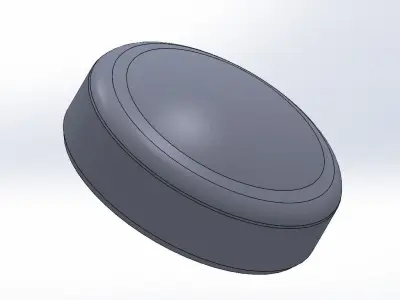 Shock absorber bottom cover 3D print model