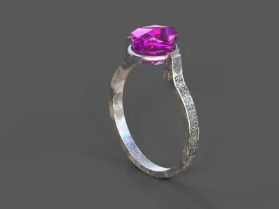 High-Quality 3D Ring Model Low-poly 3D model
